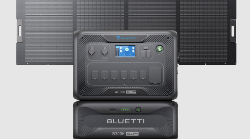 BLUETTI AC300+B300K+350W Solar | Home Battery Backup